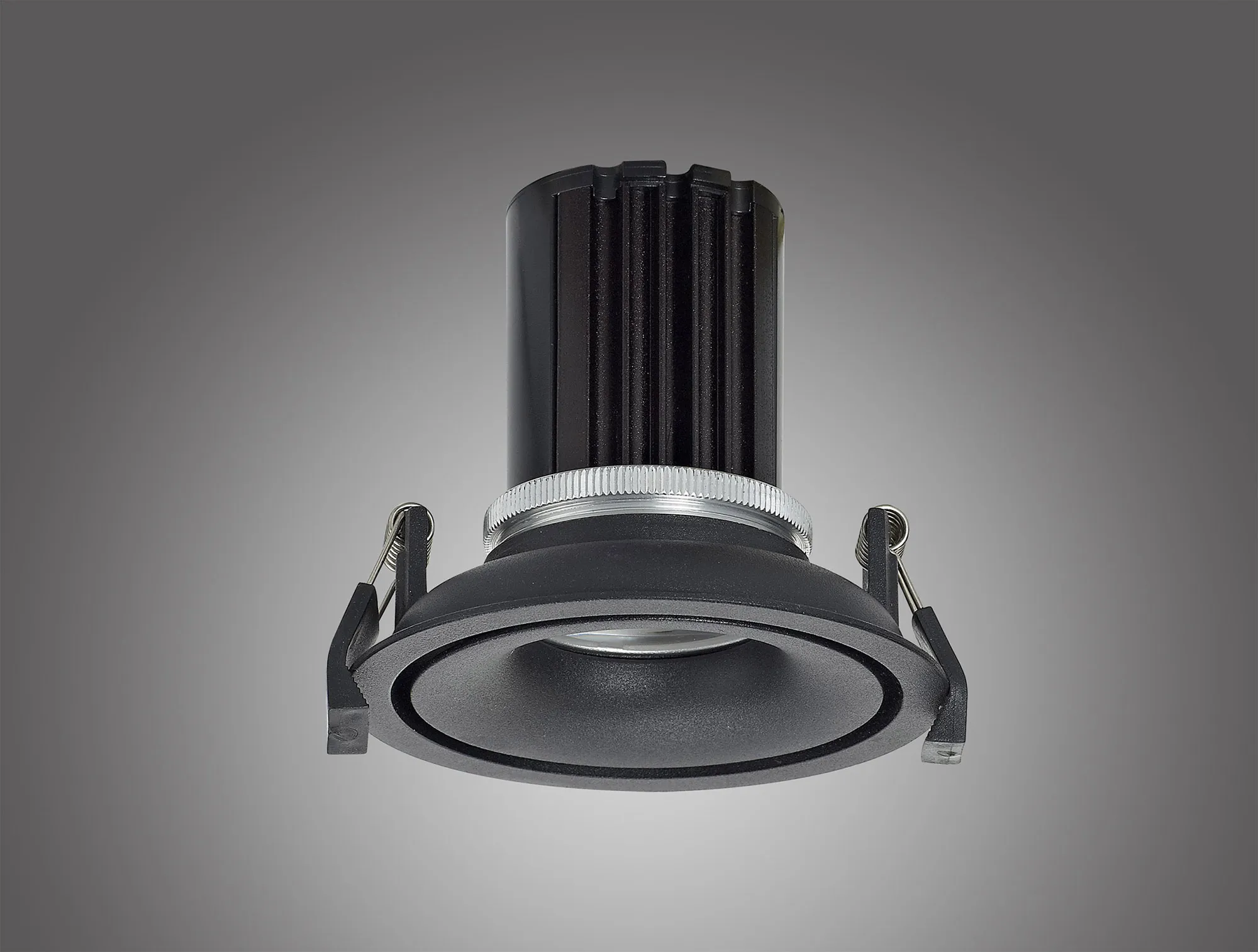 Bolor 10 Tridonic Powered 10W 4000K 810lm 36° CRI>90 LED Engine Black/Black Fixed Recessed Spotlight, IP20 DM201062  Dlux Bolor 10